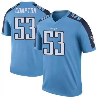 Men's Will Compton Tennessee Titans Color Rush Jersey - Legend Light Blue Big & Tall