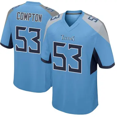 Men's Will Compton Tennessee Titans Jersey - Game Light Blue