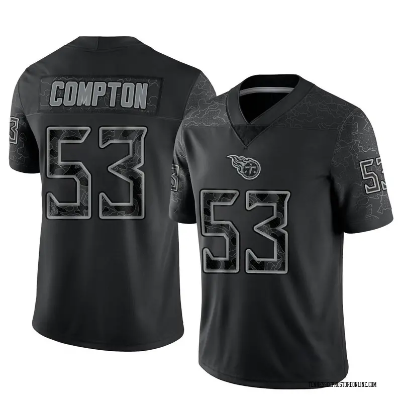 Men's Will Compton Tennessee Titans Reflective Jersey - Limited Black