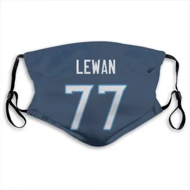 Taylor Lewan Name & Number Navy Tennessee Titans Face Mask