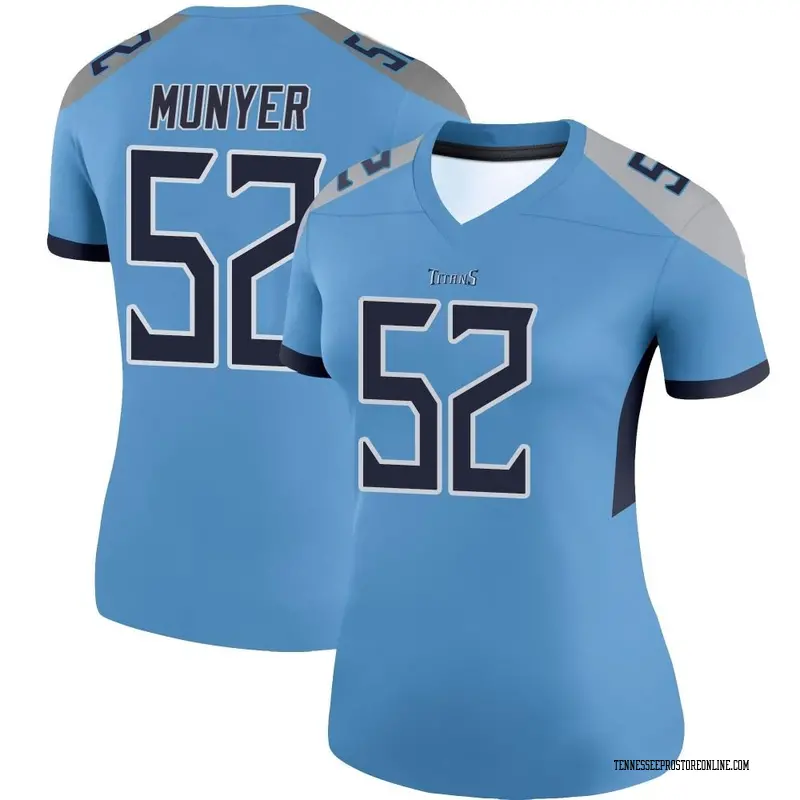 Women's Daniel Munyer Tennessee Titans Jersey - Legend Light Blue Plus Size